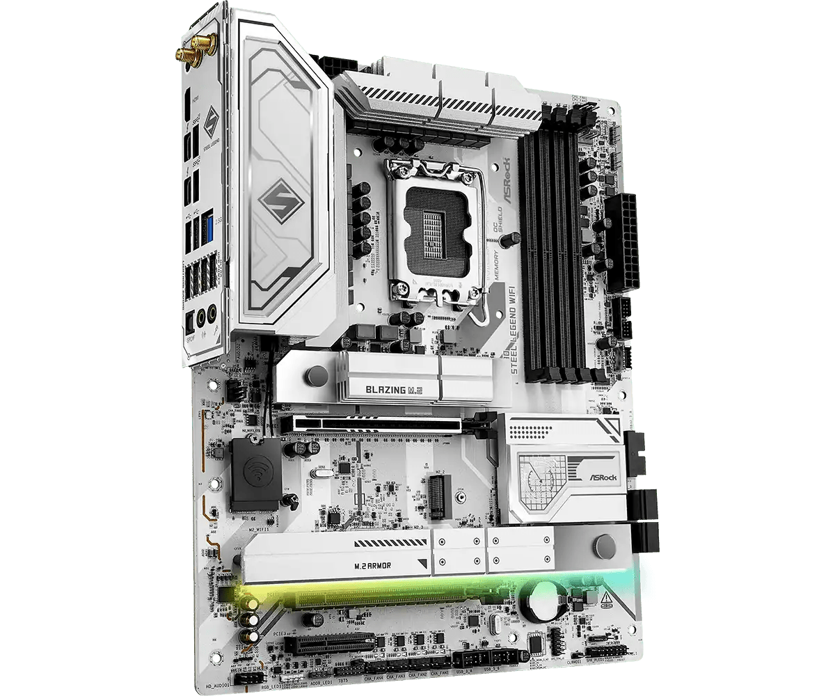 ASRock Z890 Steel Legend WiFi LGA1851 Socket Gaming Motherboard - Vektra Computers LLC ASRock Z890 Steel Legend WiFi LGA1851 Socket Gaming Motherboard - Vektra Computers LLC
